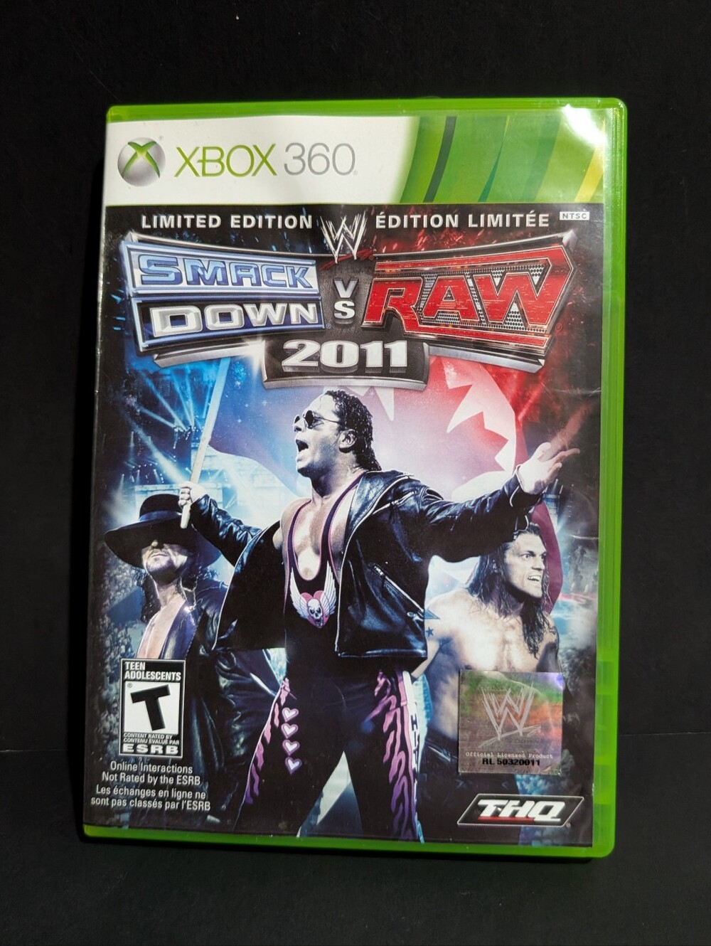 WWE SmackDown vs Raw 2011 Limited Edition Xbox 360 Tested Works No Manual